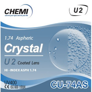 Tròng Chemi U2 1.74 ASP - Chống UV - Tròng Siêu Mỏng